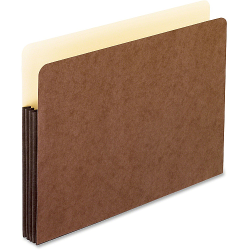 Pendaflex WaterShed Straight Tab Cut Letter Recycled File Pocket 8 1/2" x 11" - 1050 Sheets Capacity - 5 1/4" Expansion - Redrope - Durable, Reinforced Gusset, Tear Resistant, Spill Resistant, Water Resistant, Moisture Resistant, Acid-free - 3 (35344EACH)