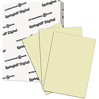 Springhill Multipurpose Cardstock - Ivory 92 Brightness - Letter - 8 1/2" x 11" - 90 lb Basis Weight - Smooth, Hard - Acid-free - Ivory - 250 / Pack (056100)