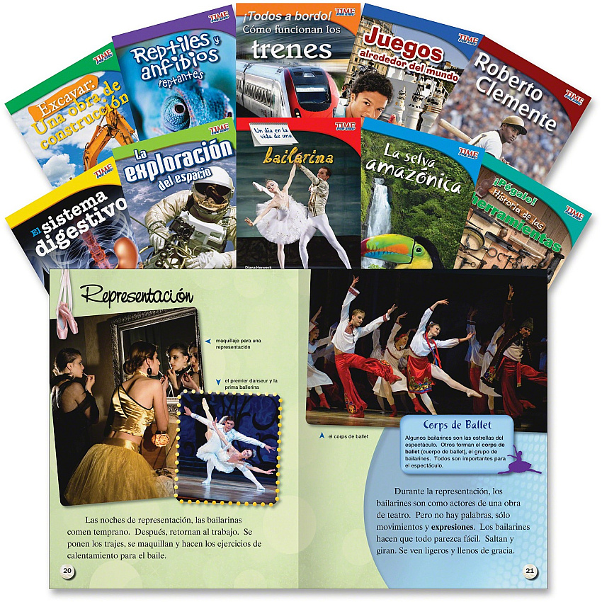 Shell Education TFK 3rd-grade Spanish 10-Book Set 2 Printed Book Book - Grade 3 - Spanish - 10 / Set (16110)