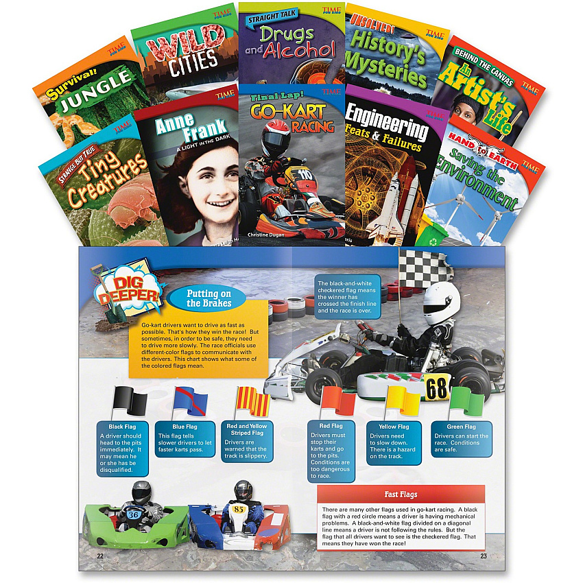 Shell Education TFK Advanced 4th-Grade 10-Book Set 3 Printed Book 48 Pages - Book - Grade 4 - English - 10 / Set (18252)