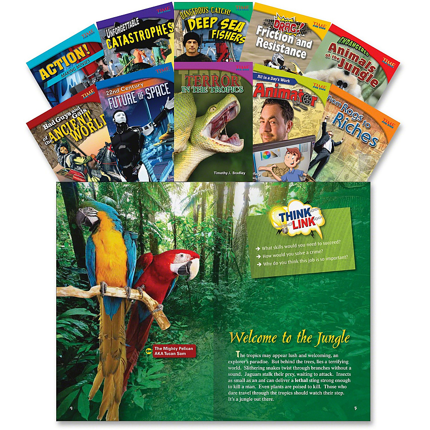 Shell Education Time for Kids Advanced Book Set Printed Book Book - Grade 5 - 10 / Set (18255)