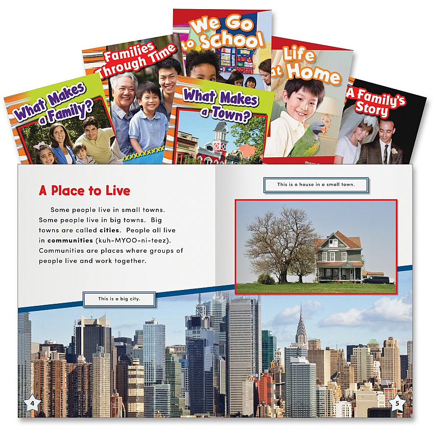 Shell Education Education Community and Family Book Set Printed Book Book - Grade K-3 - 6 / Set (20600)