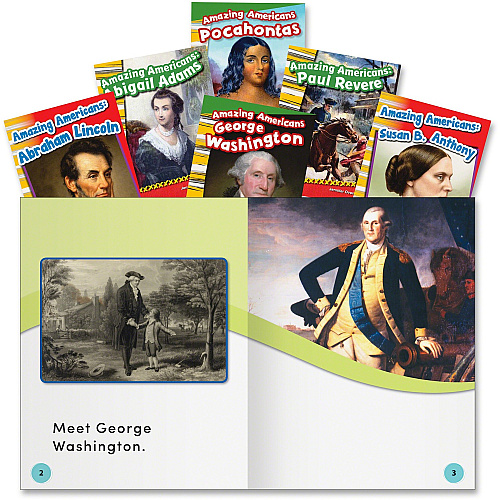 Shell Education Education Amazing Americans Book Set Printed Book Book - Grade K-3 - 6 / Set (20602)