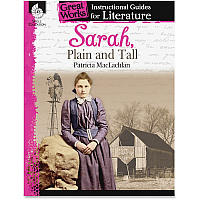 Shell Education Education Sarah, Plain Tall Instructional Guide Printed Book by Patricia MacLachlan 72 Pages - Shell Educational Publishing Publication - 2014 March 01 - Book - Grade K-3 - English - 1 Each (40102)