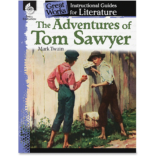 Shell Education Adventures Tom Sawyer Instruction Guide Printed Book by Mark Twain 72 Pages - Shell Educational Publishing Publication - Book - Grade 4-8 - 1 Each (40200)