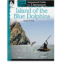 Shell Education Island of the Blue Dolphins Literature Guide Printed Book by Scott O'Dell 72 Pages - Shell Educational Publishing Publication - Book - Grade 4-8 - 1 Each (40208)