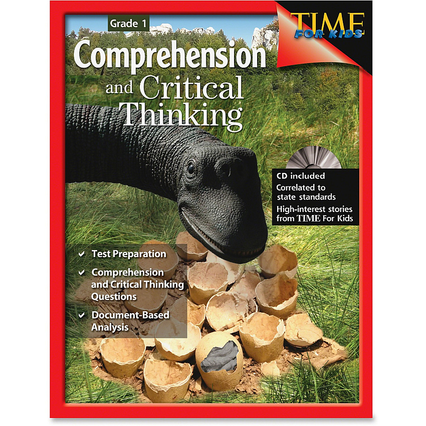 Shell Education Grade 1 Comprehension/Critical Thinking Book Printed/Electronic Book 112 Pages - Shell Educational Publishing Publication - Book, CD-ROM - Grade 1 - English - 1 Each (50241)
