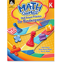 Shell Education Math Games Skill Base Practice Kindergarten Printed Book by Ted H. Hull, Ruth Harbin Miles, Don Balka 136 Pages - Shell Educational Publishing Publication - Book - Grade K - English - 1 Each (51287)