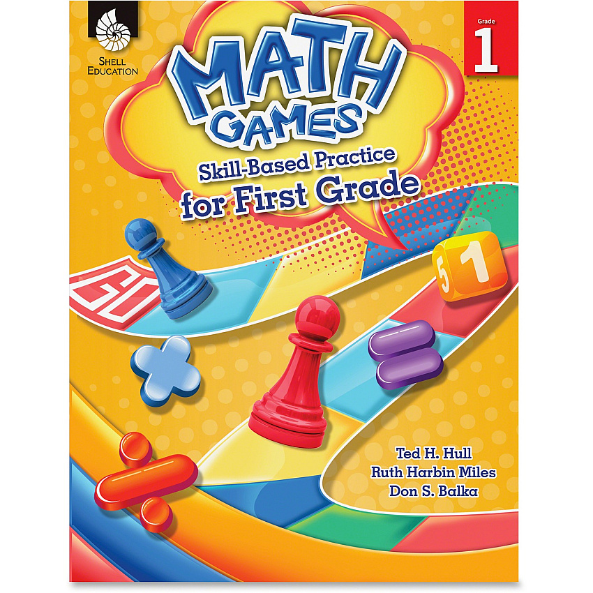 Shell Education Grade 1 Math Games Skills-Based Practice Book by Ted H. Hull, Ruth Harbin Miles, Don S. Balka Printed Book by Ted H. Hull, Ruth Harbin Miles, Don S. Balka 144 Pages - Shell Educational Publishing Publication - Book - Grade 1 - 1 Ea (51288)
