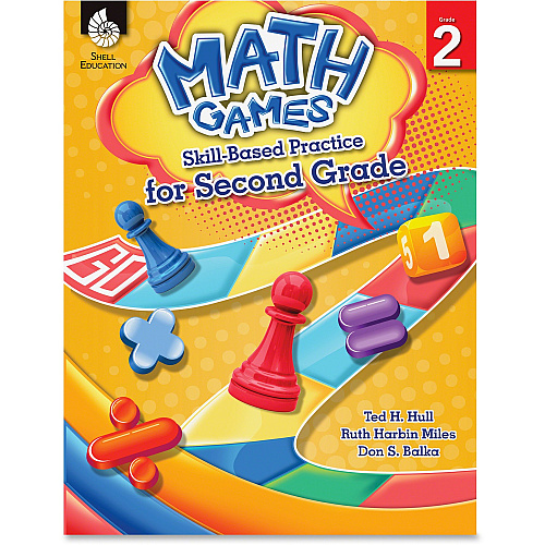 Shell Education Grade 2 Math Games Skills-Based Practice Book by Ted H. Hull, Ruth Harbin Miles, Don S. Balka Printed Book by Ted H. Hull, Ruth Harbin Miles, Don S. Balka 160 Pages - Shell Educational Publishing Publication - Book - Grade 2 - 1 Ea (51289)