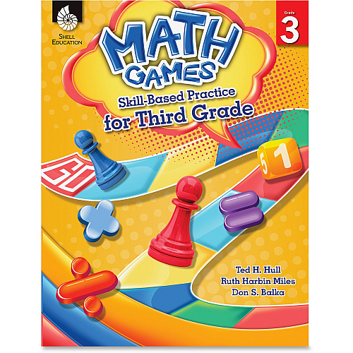 Shell Education Grade 3 Math Games Skills-Based Practice Book by Ted H. Hull, Ruth Harbin Miles, Don S. Balka Printed Book by Ted H. Hull, Ruth Harbin Miles, Don Balka 136 Pages - Shell Educational Publishing Publication - Book - Grade 3 - English (51290)