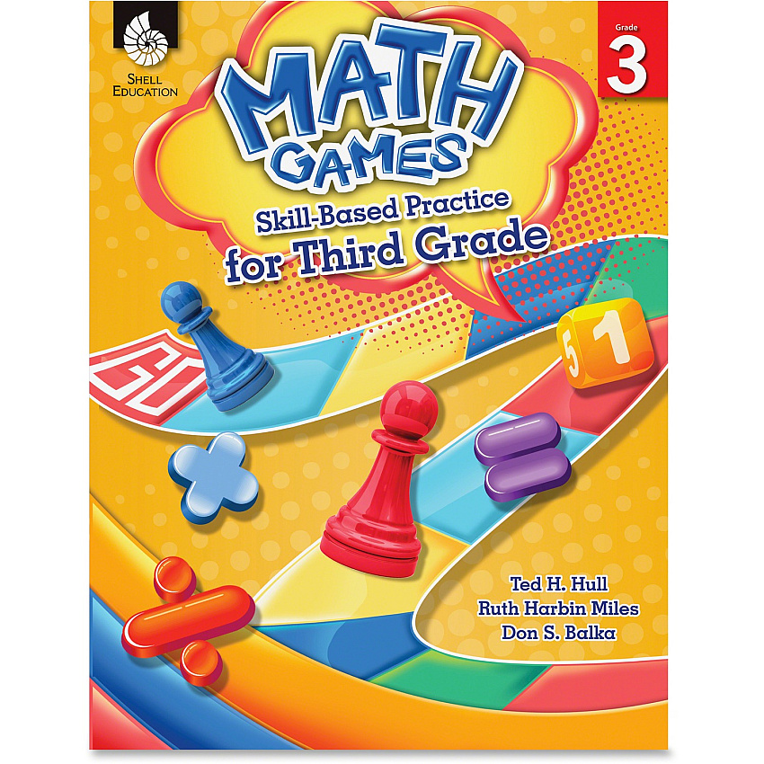 Shell Education Grade 3 Math Games Skills-Based Practice Book by Ted H. Hull, Ruth Harbin Miles, Don S. Balka Printed Book by Ted H. Hull, Ruth Harbin Miles, Don Balka 136 Pages - Shell Educational Publishing Publication - Book - Grade 3 - English (51290)