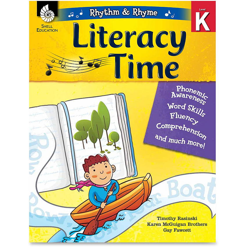 Shell Education Literacy Time Rhythm/Rhyme Level K Printed Book by Timothy Rasinski, Karen McGuigan Brothers, Gay Fawcett 144 Pages - Shell Educational Publishing Publication - Book - Grade K - 1 Each (51336)