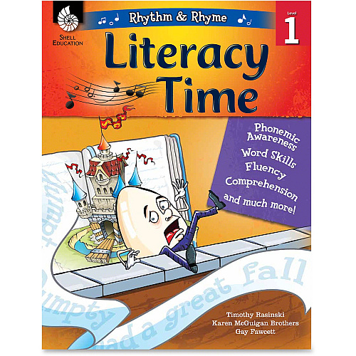 Shell Education Literacy Time Rhythm/Rhyme Level 1 Resource Book Printed Book by Timothy Rasinski, Karen McGuigan Brothers, Gay Fawcett 144 Pages - Shell Educational Publishing Publication - Book - Grade 1 - 1 Each (51337)