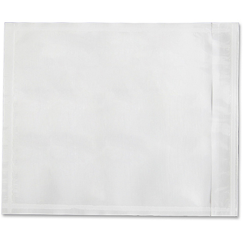 Sparco Plain Back 7" Envelopes Packing List - 7" Width x 5 1/2" Length - 70 g/m² - Self-adhesive Seal - White - Paper, Low Density Polyethylene (LDPE) - 1000 / Box (41930)