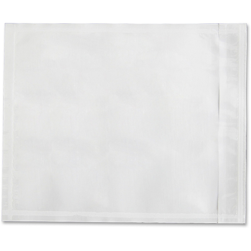 Sparco Plain Back 7" Envelopes Packing List - 7" Width x 5 1/2" Length - 70 g/m² - Self-adhesive Seal - White - Paper, Low Density Polyethylene (LDPE) - 1000 / Box (41930)