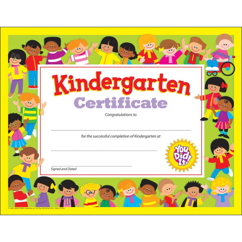 Trend Kindergarten Certificates (17008)
