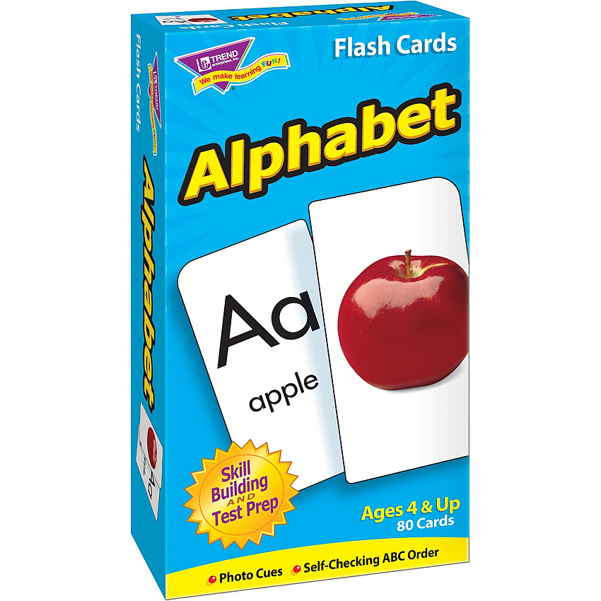 Trend Alphabet Flash Cards Fun - Educational - 1 Each (53012)