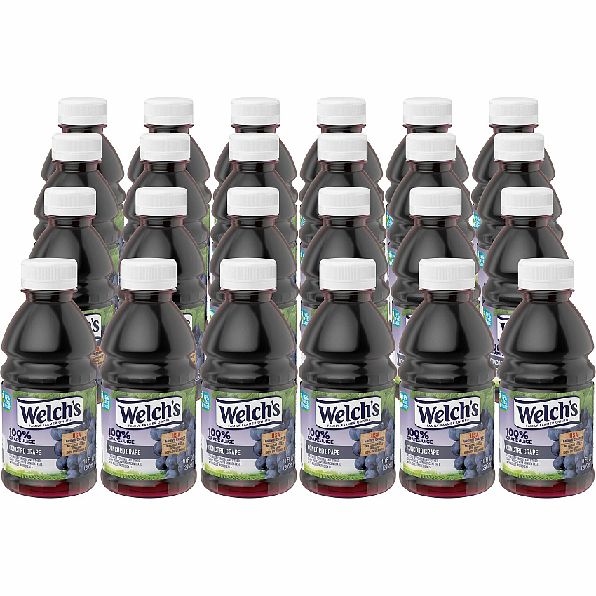 Welch's 100 Percent Grape Juice 10 fl oz (296 mL) - 24 / Carton (35400)