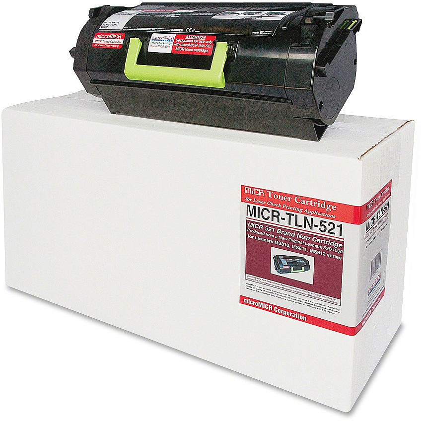 microMICR MICR Toner Cartridge - Alternative for Lexmark MS810 6000 Pages (MICRTLN521)