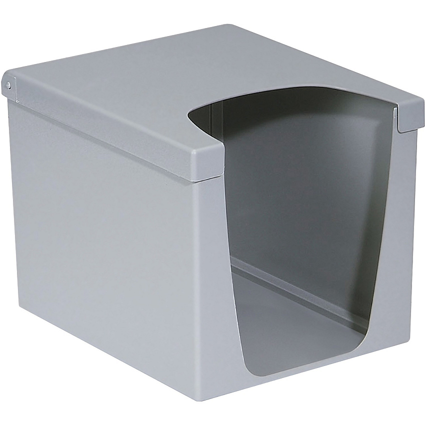 KIMTECH Quarterfold Wiper Dispenser for WypAll and Kimtech Wipes 9" Height x 7.5" Width x 7.5" Depth - Gray - 6 / Carton (09107)