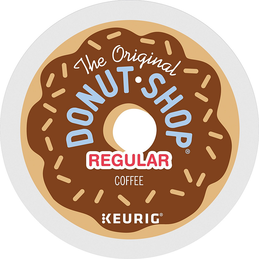 The Original Donut Shop&reg; K-Cup Regular Coffee Compatible with Keurig Brewer - Regular - Medium - 0.4 oz - K-Cup - Smoky - 24/Box - 4 / Carton (60052101CT)