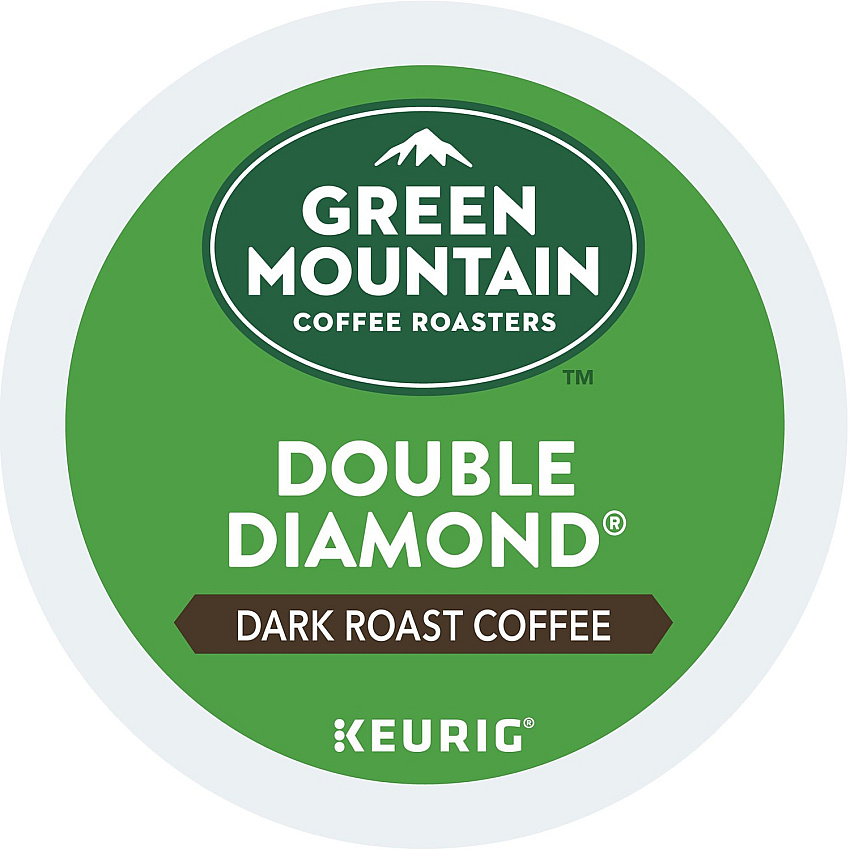 Green Mountain Coffee Roasters&reg; K-Cup Double Diamond Coffee Compatible with Keurig Brewer - Regular - Dark - K-Cup - Black Diamond - 24/Box - 4 / Carton (4066CT)