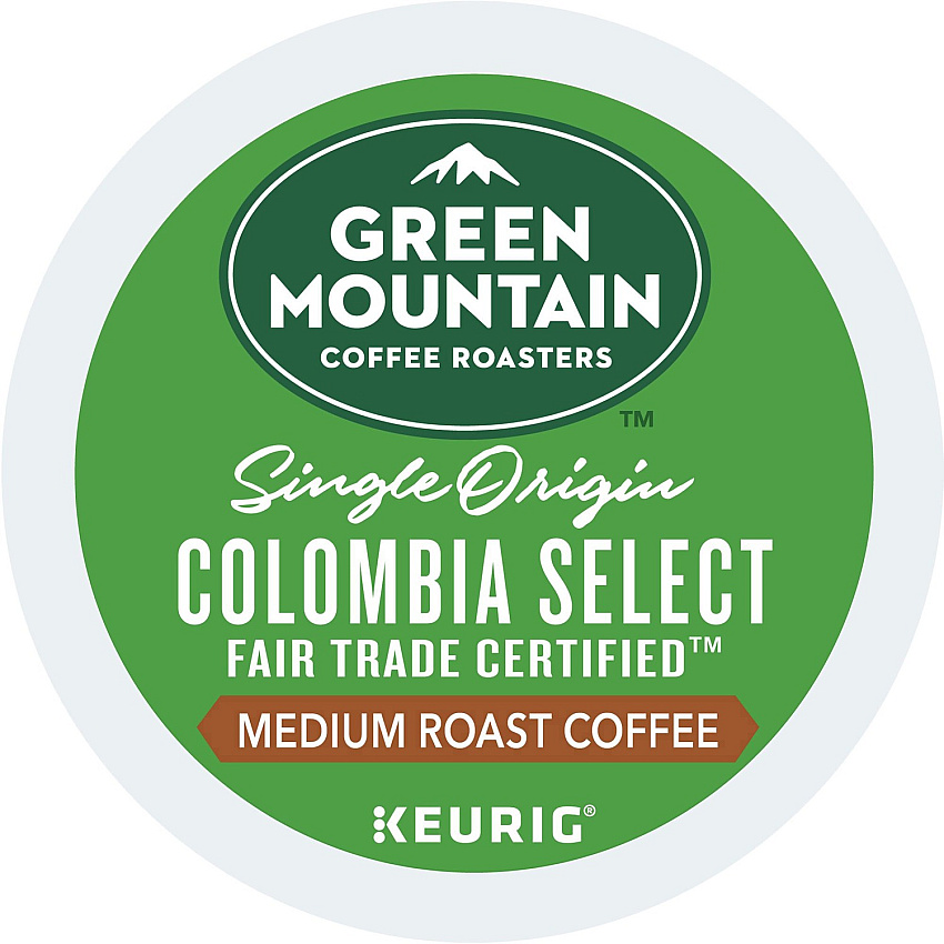 Green Mountain Coffee Roasters&reg; K-Cup Colombia Select Coffee Compatible with Keurig Brewer - Regular - Medium - K-Cup - Columbian Fair Trade Select - 24/Box - 4 / Carton (6003CT)