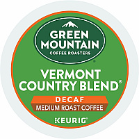 Green Mountain Coffee Roasters&reg; K-Cup Vermont Country Blend Decaf Coffee Compatible with Keurig Brewer - Medium - K-Cup - Decaffeinated - 24/Box - 4 / Carton (7602CT)