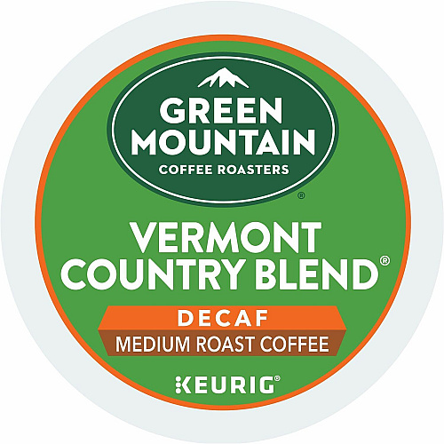Green Mountain Coffee Roasters&reg; K-Cup Vermont Country Blend Decaf Coffee Compatible with Keurig Brewer - Medium - K-Cup - Decaffeinated - 24/Box - 4 / Carton (7602CT)