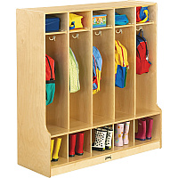 Jonti-Craft 5 Section Step Coat Locker 50.50