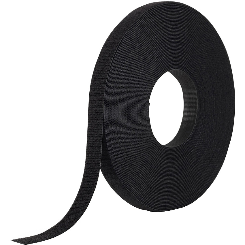 VELCRO ONE-WRAP Tie Bulk Roll Tie - Black - 75 ft Length - 1 / Pack (189645)