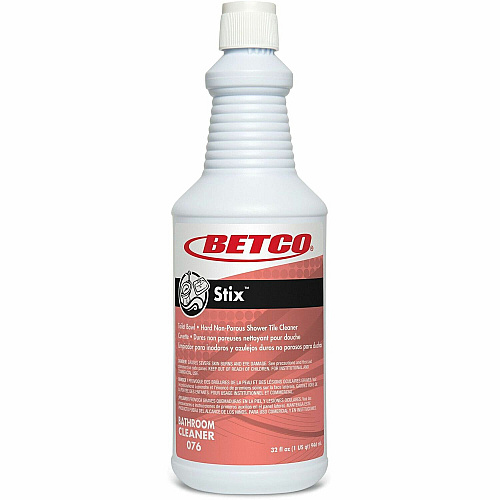Betco Stix Toilet Bowl Cleaner For Toilet Bowl, Porcelain, Tile, Restroom, Urinal, Sink, Bathtub, Stainless Steel, Chrome, Enamel - 32 oz (2 lb) - Cherry Almond Scent - Recommended For: Hard Water Remover, Mineral Deposit Remover, Scale Remover, (0761200)
