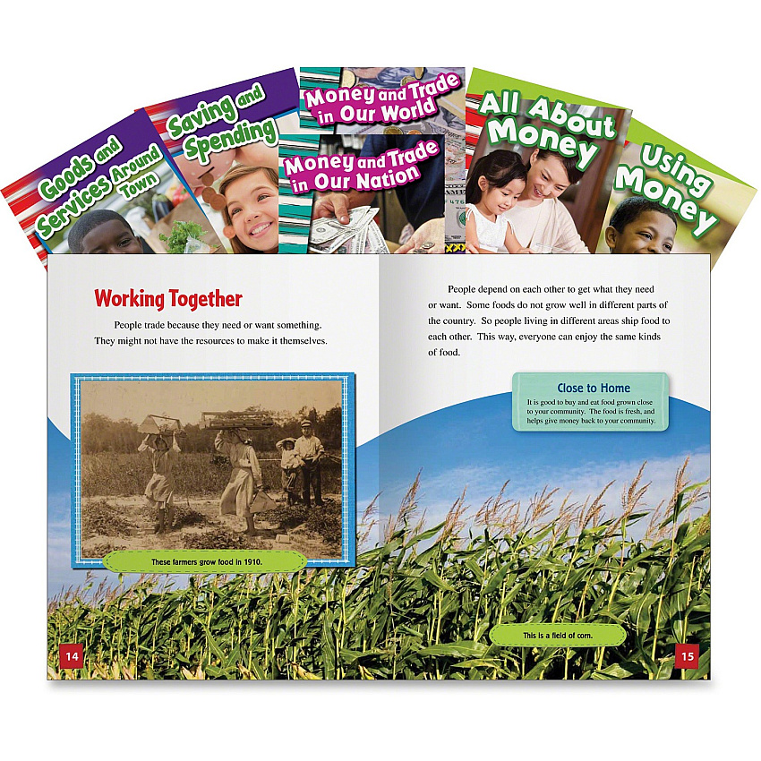 Shell Education Education Economics Learning Book Set Printed Book Book - Grade K-3 - 6 / Set (21886)