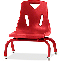 Jonti-Craft Berries Stacking Chair Steel Frame Material - Four-legged Base - Red - Polypropylene - 1 Each (8118JC1008)