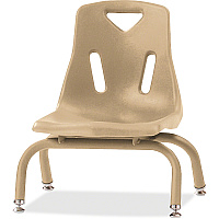 Jonti-Craft Berries Stacking Chair Steel Frame Material - Four-legged Base - Camel - Polypropylene - 1 Each (8118JC1251)