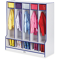 Jonti-Craft Rainbow Accents Step 5 Section Locker 5 Compartment(s) - 50.50