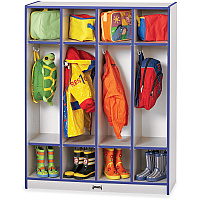 Jonti-Craft Rainbow Accents 4 Section Coat Locker 4 Compartment(s) - 50.50