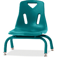 Jonti-Craft Berries Stacking Chair Steel Frame Material - Four-legged Base - Teal - Polypropylene - 1 Each (8118JC1005)