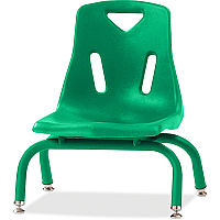 Jonti-Craft Berries Stacking Chair Steel Frame Material - Four-legged Base - Green - Polypropylene - 1 Each (8118JC1119)