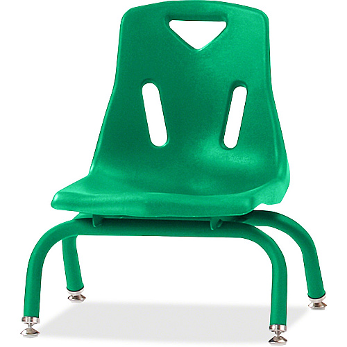 Jonti-Craft Berries Stacking Chair Steel Frame Material - Four-legged Base - Green - Polypropylene - 1 Each (8118JC1119)