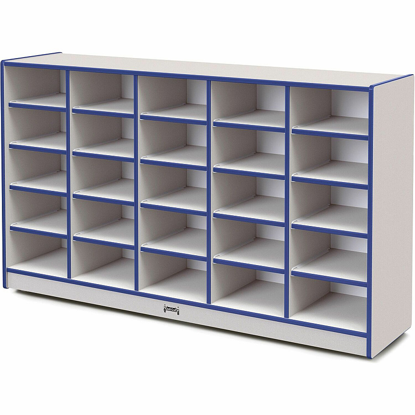 Rainbow Accents Rainbow Accents Cubbie Mobile Storage 25 Compartment(s) - 35.50" Height x 60" Width x 15" Depth - Durable, Laminated - Freckled Gray - Hard Rubber - 1 Each (4025JCWW003)