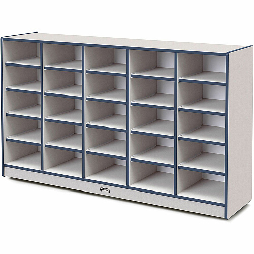 Rainbow Accents Rainbow Accents Cubbie Mobile Storage 25 Compartment(s) - 35.50" Height x 60" Width x 15" Depth - Durable, Laminated - Freckled Gray - Hard Rubber - 1 Each (4025JCWW112)