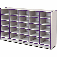 Jonti-Craft Rainbow Accents Cubbie Mobile Storage 25 Compartment(s) - 35.50