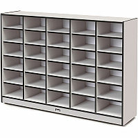 Jonti-Craft Rainbow Accents Cubbie Mobile Storage 30 Compartment(s) - 42