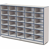 Jonti-Craft Rainbow Accents Cubbie Mobile Storage 30 Compartment(s) - 42