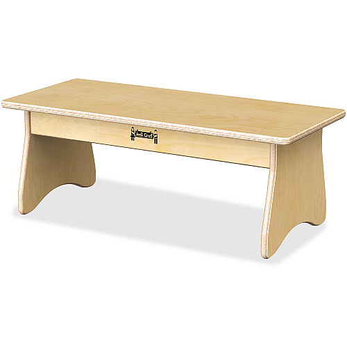 Jonti-Craft Komfy Coffee Table 10" Height x 27" Width x 12" Depth - Rounded Edge - Material: Acrylic - Finish: Baltic - Durable, Non-yellowing - For Classroom - 1 Each (3773JC)