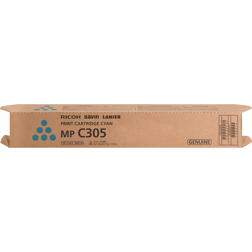 Ricoh Original Laser Toner Cartridge - Cyan - 1 Each 4000 Pages (842122)