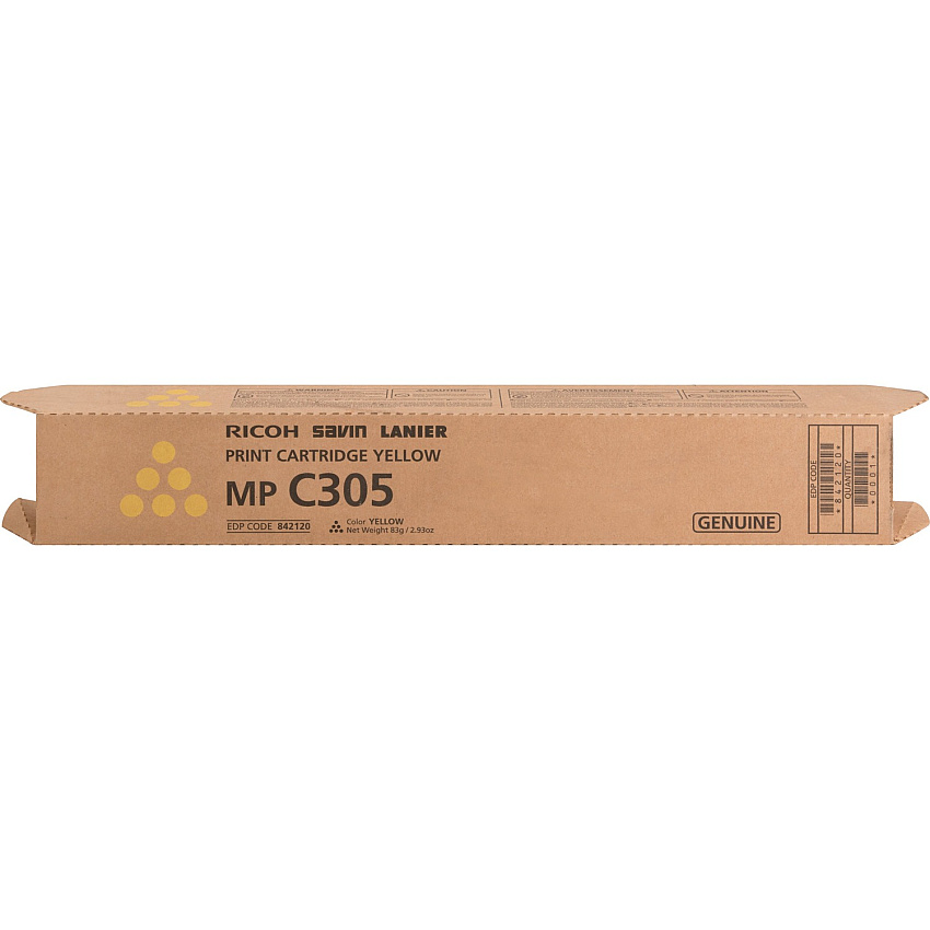 Ricoh Original Laser Toner Cartridge - Yellow - 1 Each 4000 Pages (842120)
