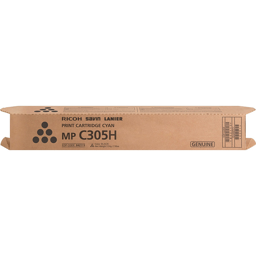 Ricoh Original Laser Toner Cartridge - Black - 1 Each 12000 Pages (842119)